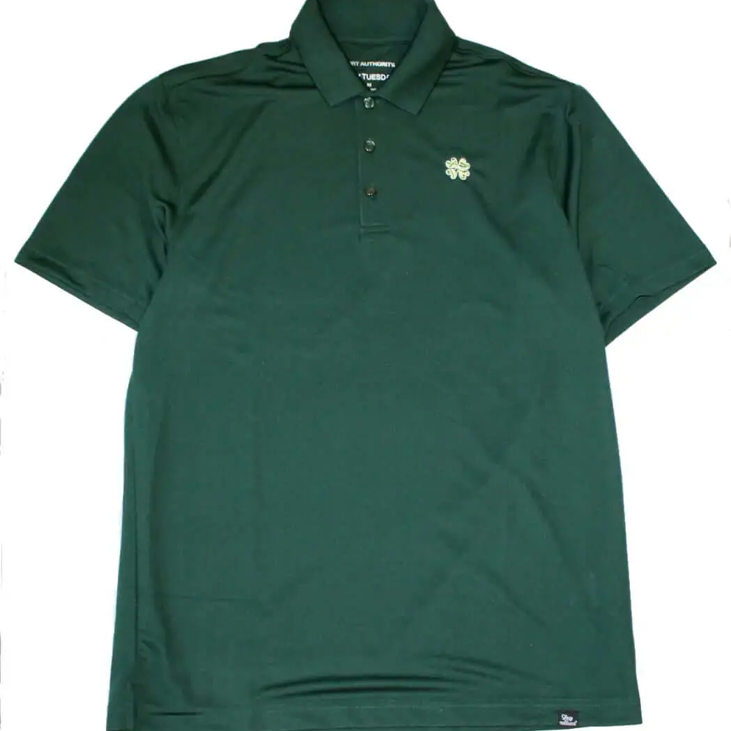 Men's Lazy Links Golf Polo - Forest Green Lazy Tuesdays