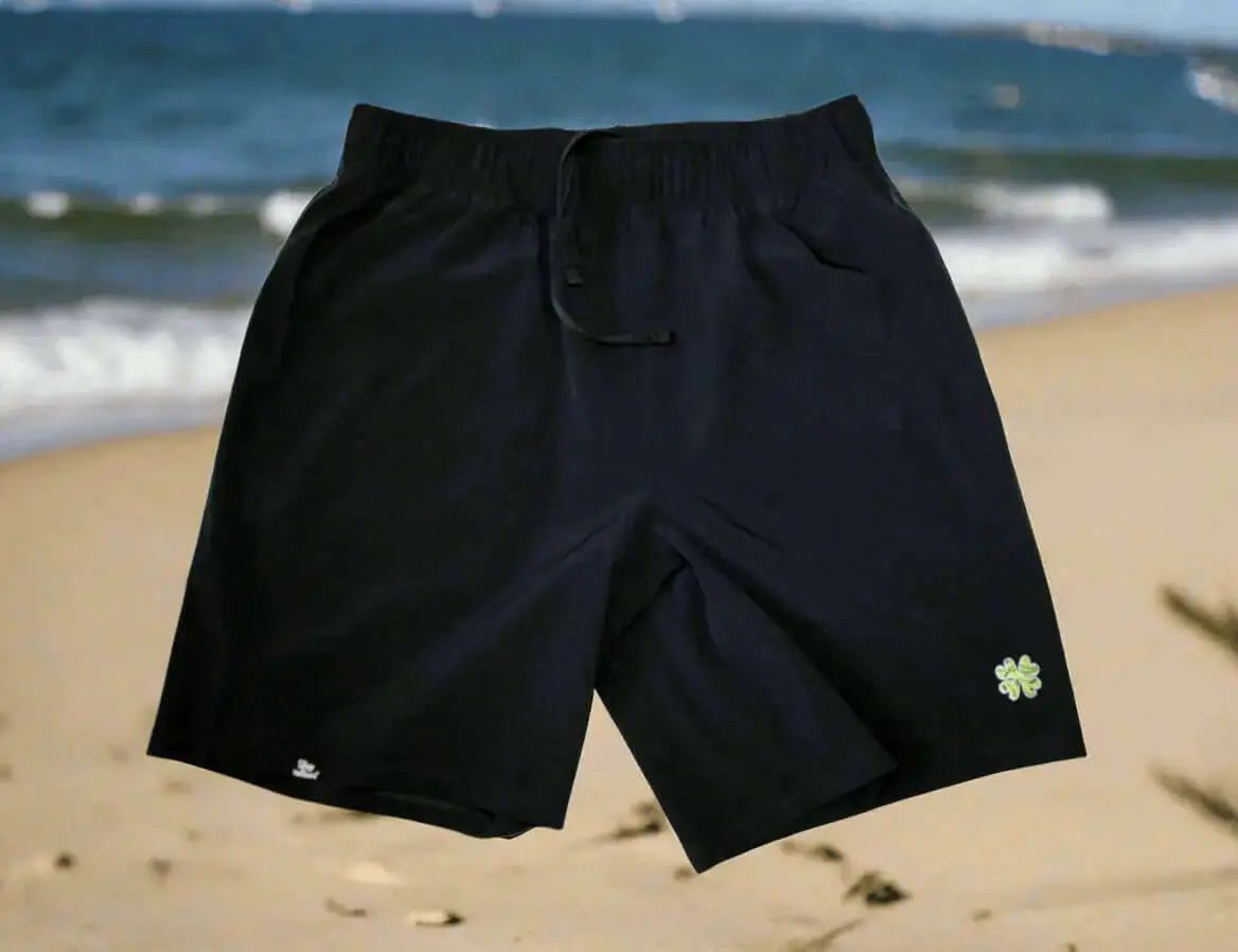 Men's Clover 7" Athletic Shorts - Black Lazy Tuesdays