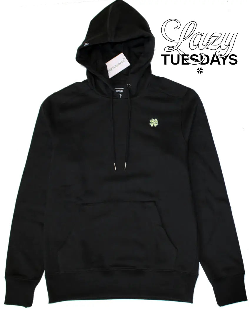 The Tuesday Hoodie - Onyx Black Lazy Tuesdays