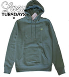 The Tuesday Hoodie - Olive Green Lazy Tuesdays